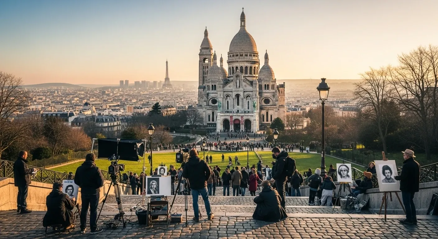 Montmartre Sacre Coeur Paris - filming location in France