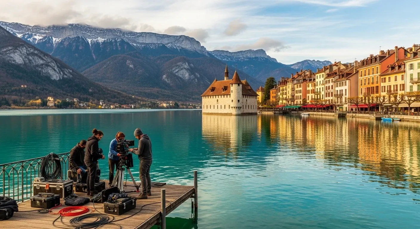 Annecy Lake - filming location in France
