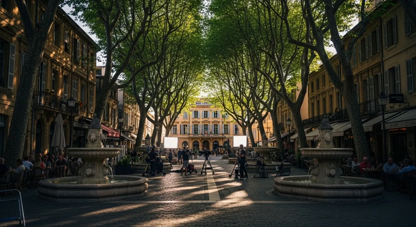 Aix en Provence Cours Mirabeau - filming location in France